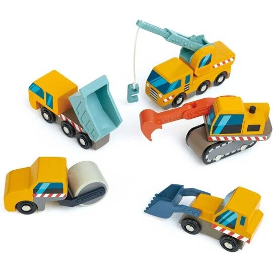 Tender Leaf - Køretøjer til byggepladsen, 5 stk