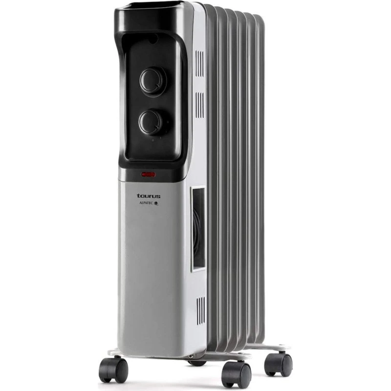 Taurus Dakar1500 Olieradiator 1500W, 9 kamre, grå, bærbar