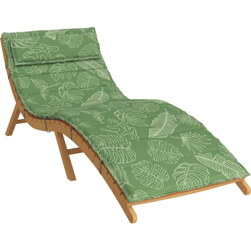 vidaXL Solseng Pude Grøn 178 x 60 x 4 cm Oxfordstof