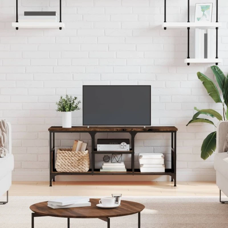 vidaXL tv-bord 100x35x45 cm røget egetræsfarve