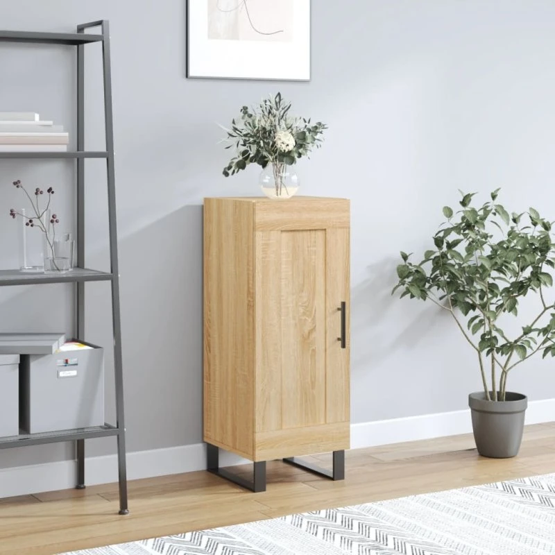vidaXL Skænk 34,5x34x90 cm Konstrueret Træ Sonoma-Ege