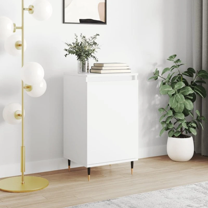 vidaXL Skænk 40x35x70 cm konstrueret træ hvid