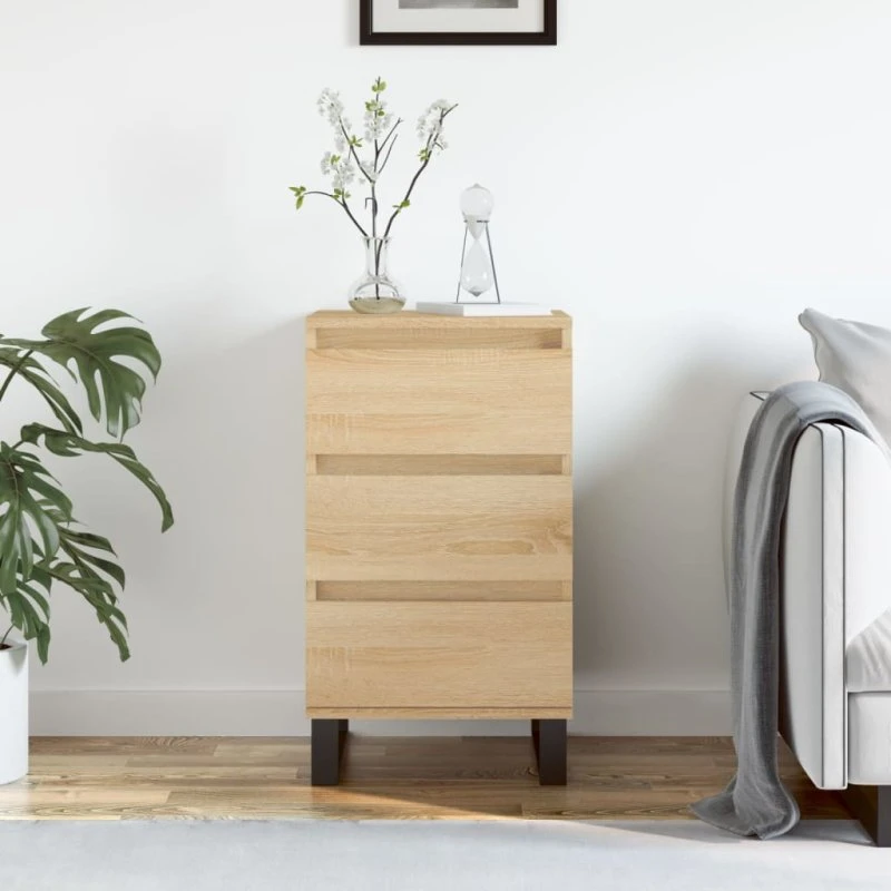 vidaXL Skænk 40x35x70 cm Konstrueret Træ Sonoma-Eg