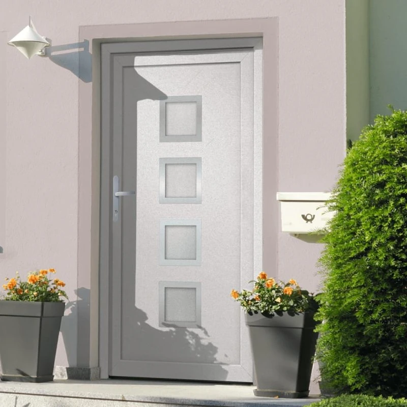 vidaXL hoveddør 88x200 cm PVC hvid