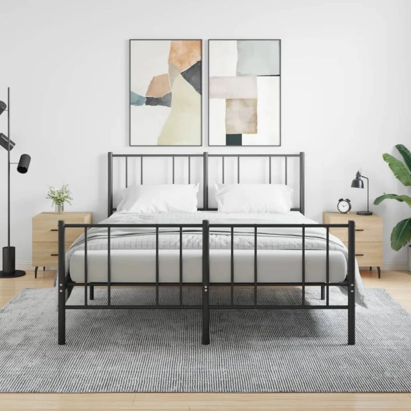 vidaXL Sengeborde 2 stk. 40x35x47,5 cm Konstrueret Træ Sonoma-eg