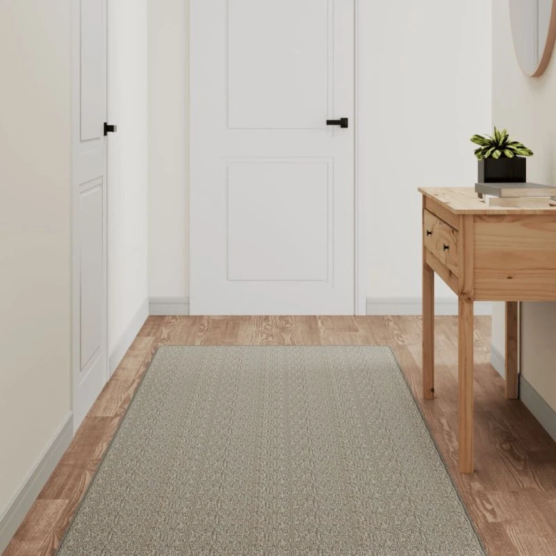 vidaXL tæppeløber 40x100 cm sisallook gråbrun