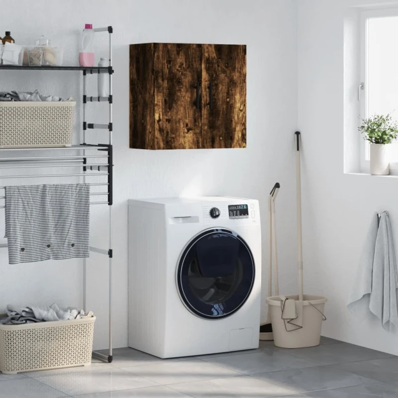 vidaXL Vægskab 60x31x60 cm Konstrueret Træ Røget Egetræsfarve