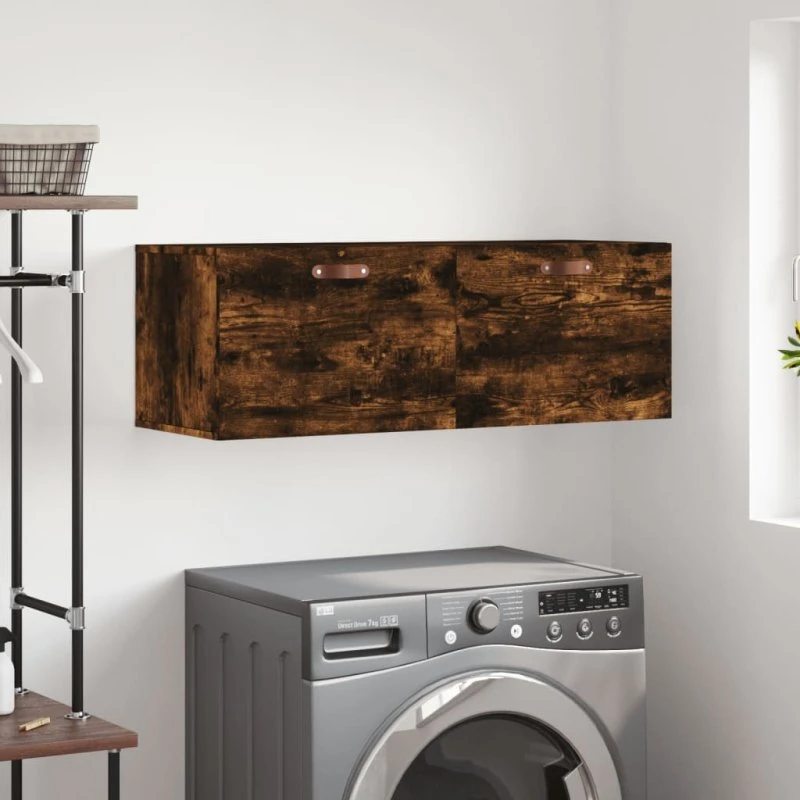 vidaXL Vægskab 100x36,5x35 cm Røget Sonoma-Ege