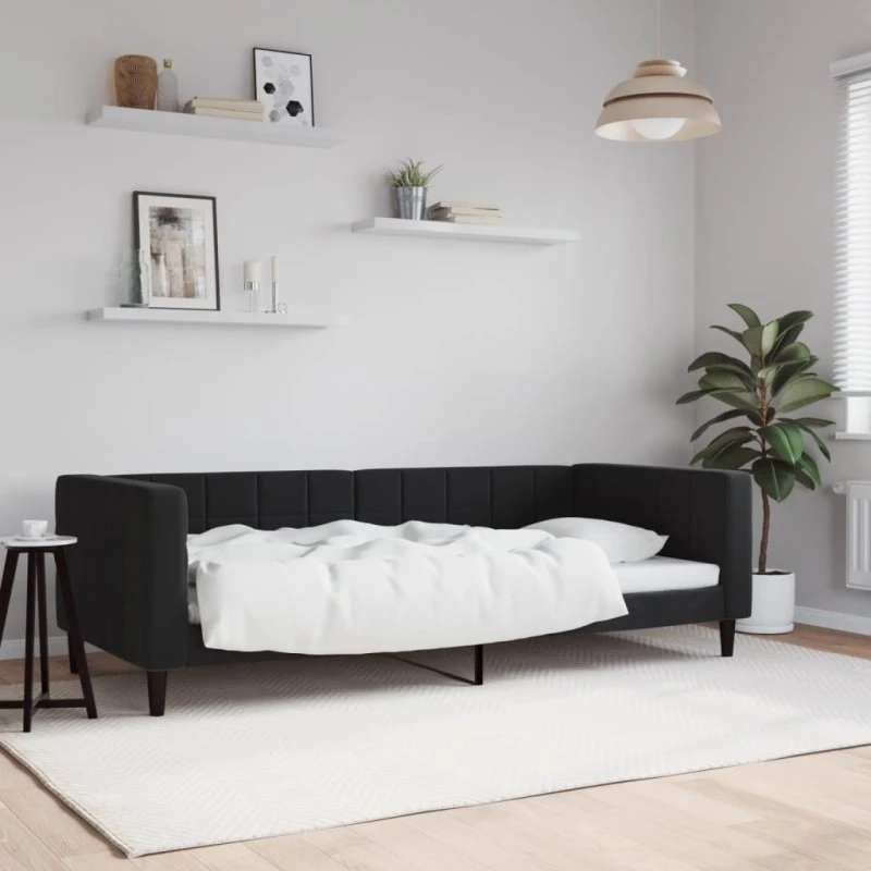 vidaXL daybed 90x190 cm velour sort