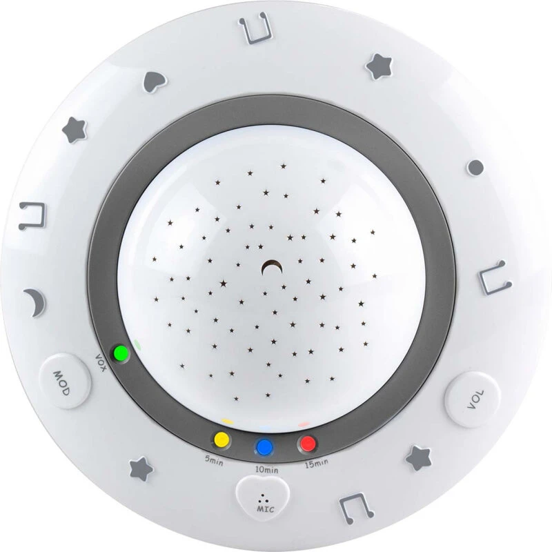 Alecto BC-125 Stjernehimmel-projektor (hvid/grå, 3 farver)