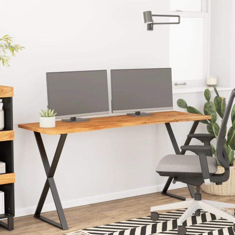 vidaXL Skrivebordsplade 140x50x2,5 cm i Massivt Akacietræ