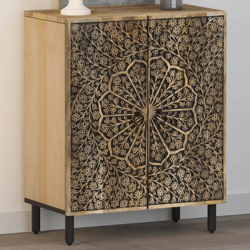 vidaXL Skab 60x33x75 cm i massivt mangotræ