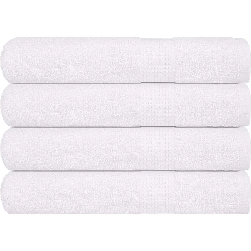 vidaXL Saunahåndklæder 4 stk. 80x200 cm 360 gsm hvid