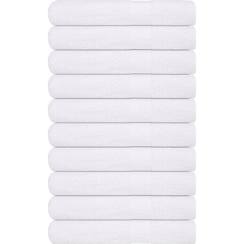 vidaXL Saunahåndklæder 10 stk. 80x200 cm 360 gsm Hvid
