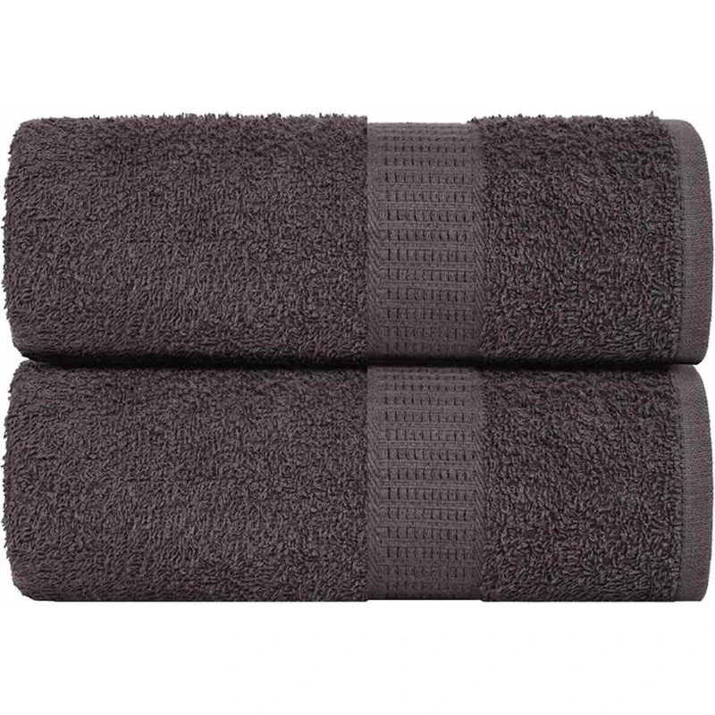 vidaXL vaskeklude FROGN 2 stk. antracit 15x21 cm 360 g/m²