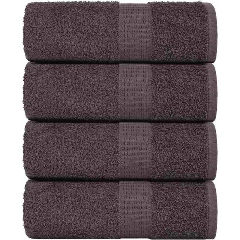 vidaXL vaskeklude 4 stk. antracit 15x21 cm 360 g/m²