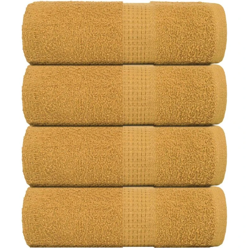 vidaXL FROGN guld 30x30 cm 4 stk. 360 gsm