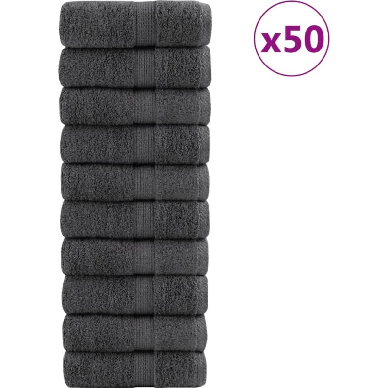 vidaXL SOLUND 50 stk Antracit 15x21 cm 600 gsm