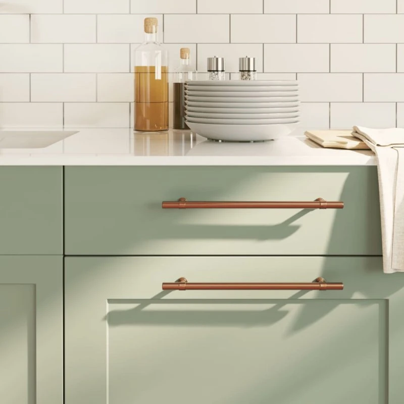 vidaXL 20 stk. skabshåndtag 224 mm rustfrit stål bronzefarvet