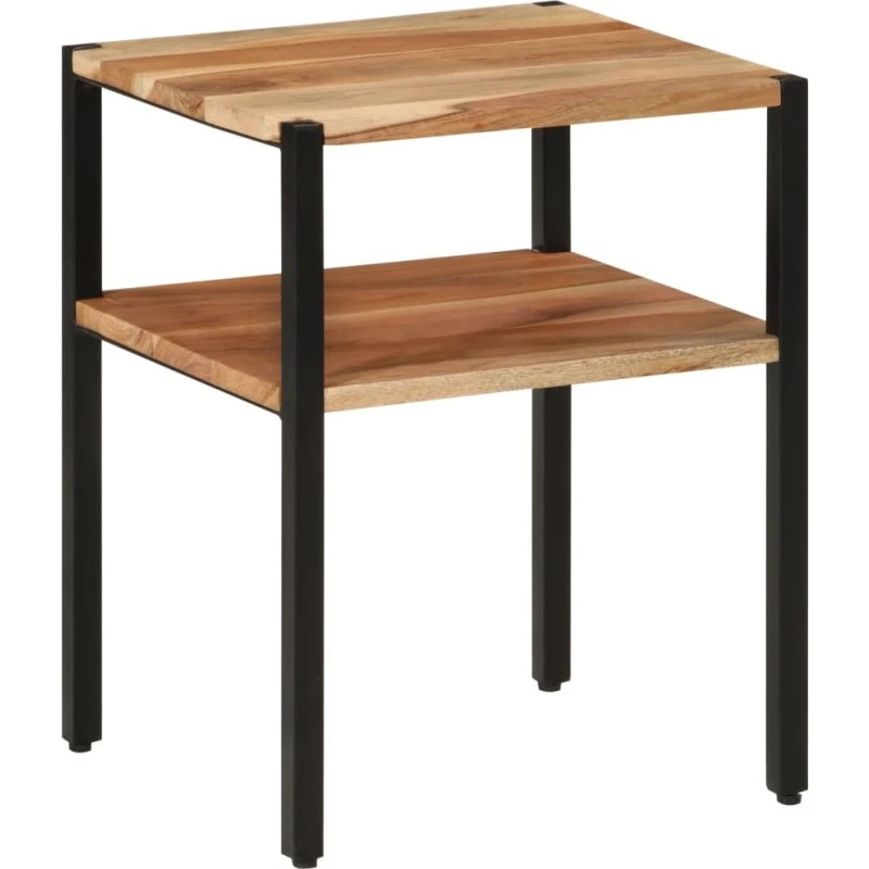 vidaXL Sidebord 35x35x45 cm i Massivt Akacietræ og Jern