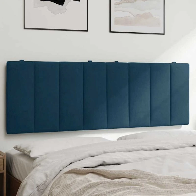 vidaXL Hanko 140 cm gavlpude velour blå