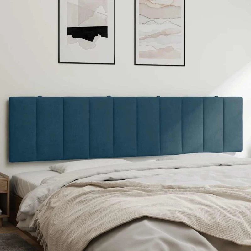 vidaXL Hanko 200 cm gavlpude velour blå