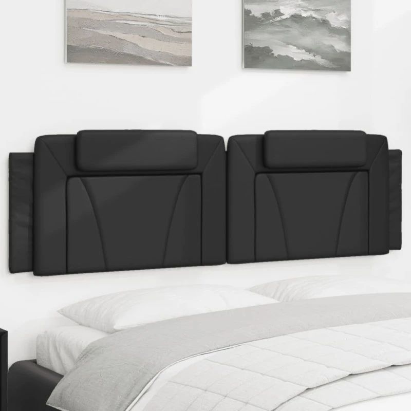 vidaXL Gavlpude Viana 183 cm kunstlæder sort