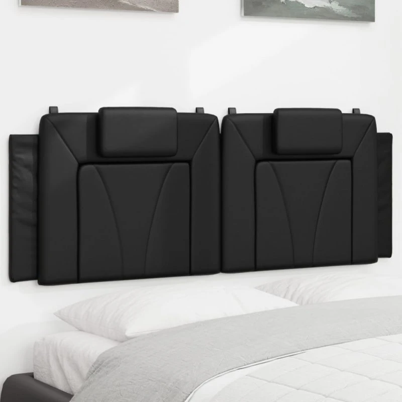 vidaXL Gavlpude Viana 152 cm sort kunstlæder