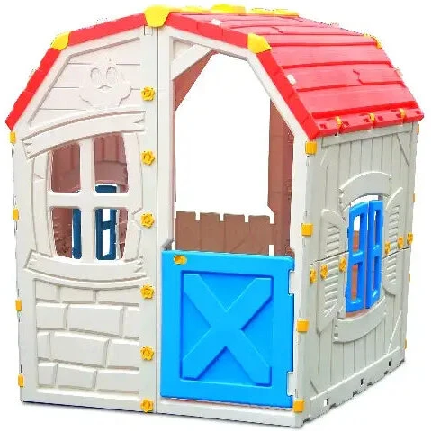 Kids Zone Fantastic legehus, foldbart, 98x91,5x115 cm