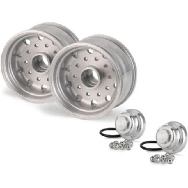 Carson 1:14 Aluminiumhjul til trailer Ø49 mm (sæt 2)