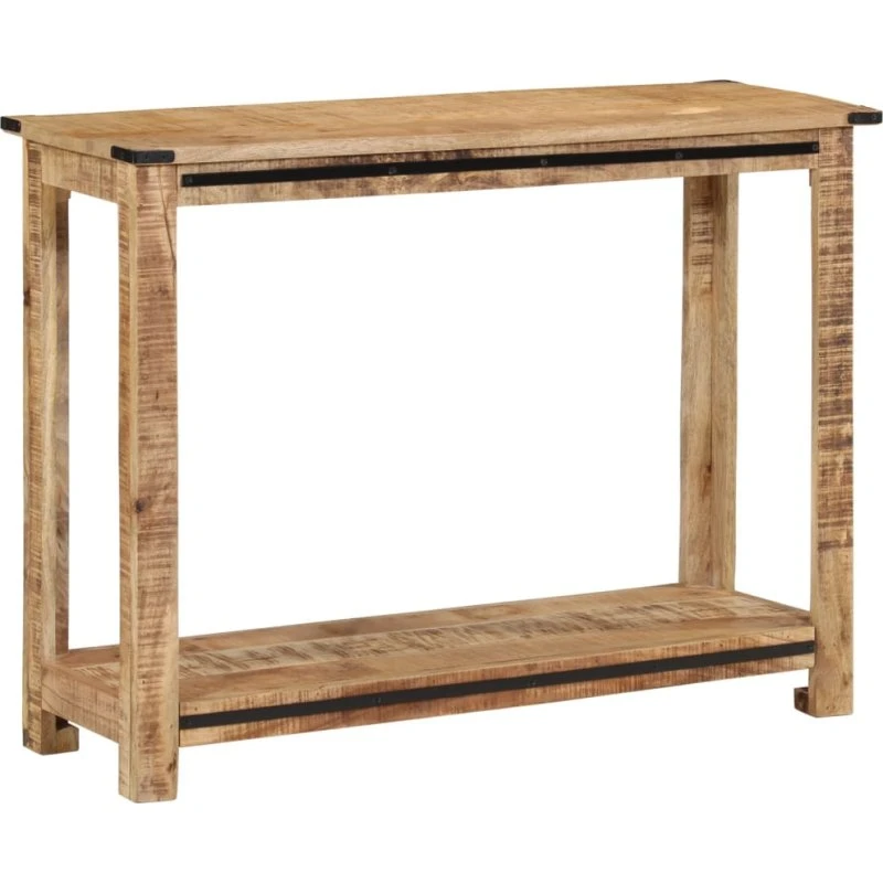 vidaXL Konsolbord 100x35x75 cm massivt mangotræ
