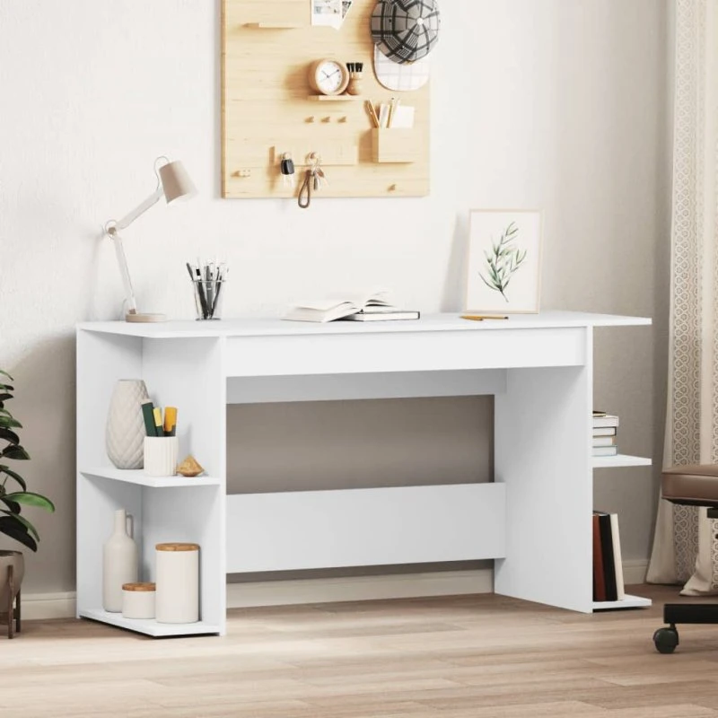 Finn 140x50x75 cm Skrivebord i Konstrueret Træ, Betongrå
