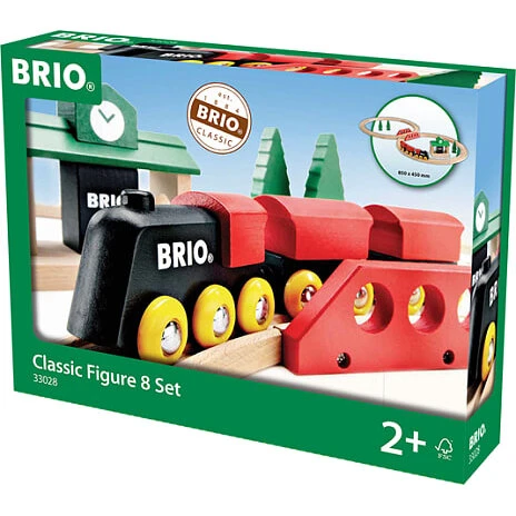 BRIO Klassisk 8-tals togbane 33028 (22 dele)