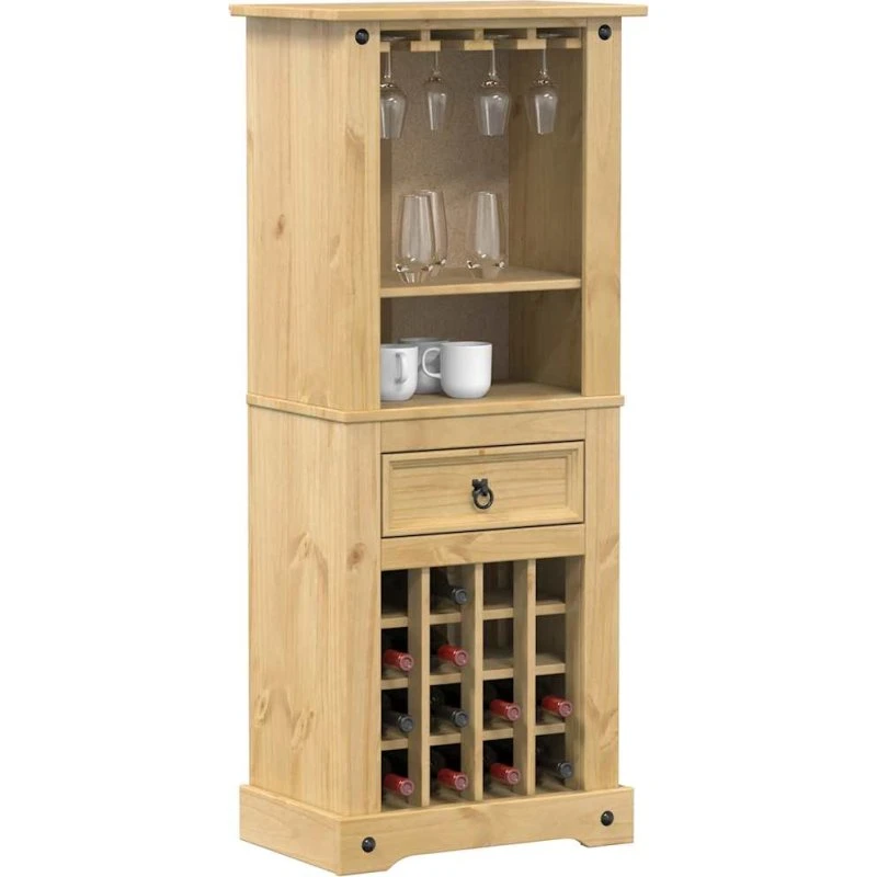 Corona Vinreol 56x35x134,5 cm, massivt fyrretræ