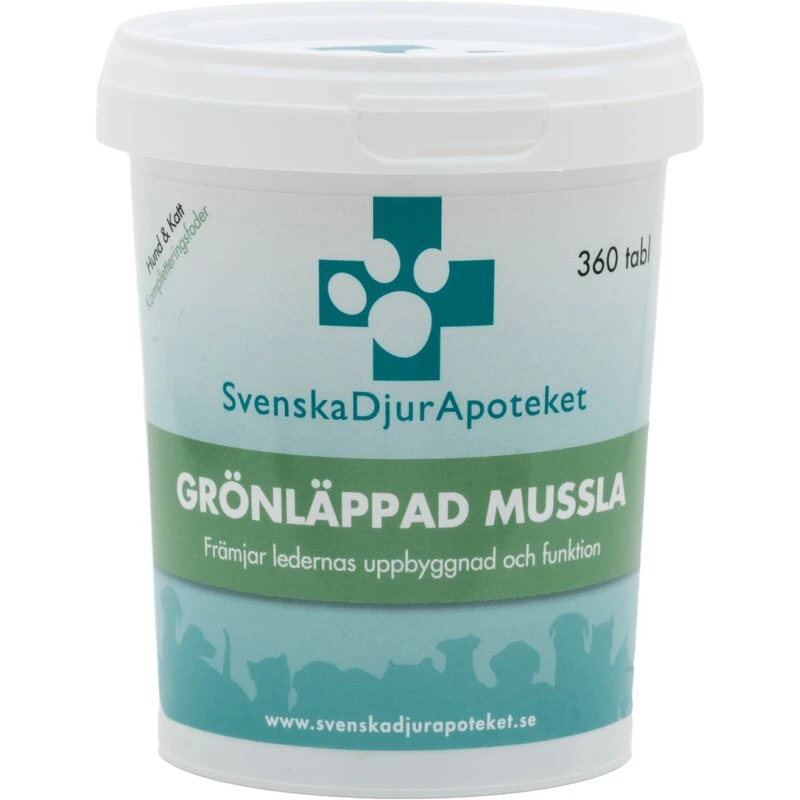 Svenska DjurApoteket Grønlæbet musling 360 tabletter