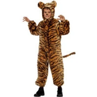 Plys Tiger Børnekostume (Overalls)