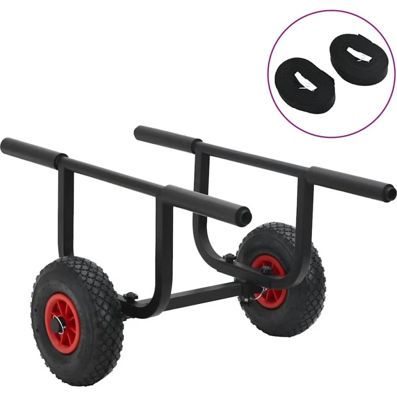 vidaXL Kajakvogn 90 kg aluminium