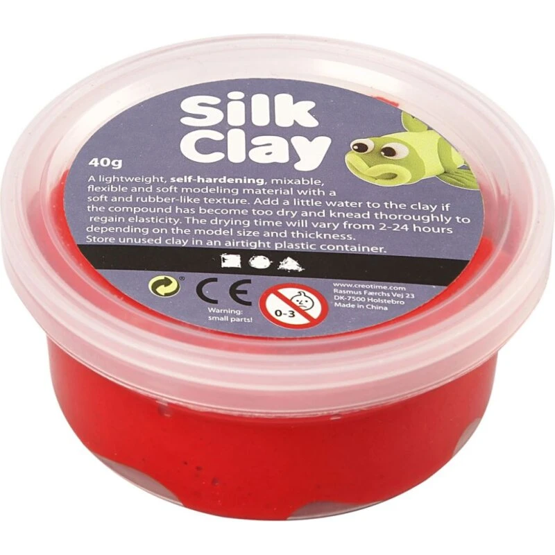 Silk Clay 40 g - Rød