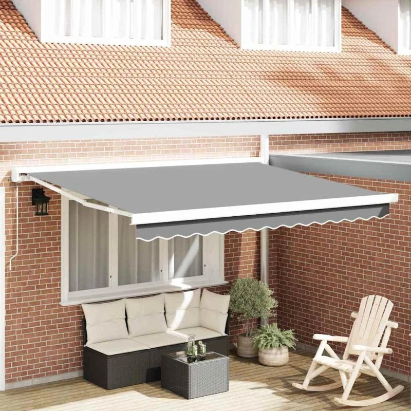 Markise Hvid 3,5 x 2,5 m Metal