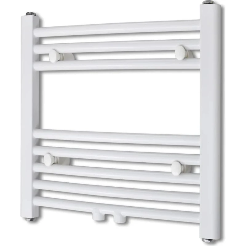 vidaXL Håndklædetørrer Centralvarme Kurvet 480x480 mm