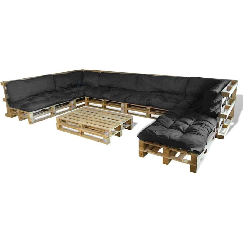 vidaXL Palle Sofa Pude 13 stk Grå 120 x 80 x 10 cm