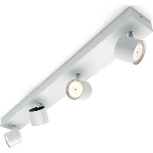 Philips myLiving Star 4 Spot WarmGlow, hvid, 4x4,5W, dimbar