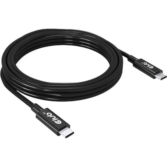 Club 3D USB4 Gen3x2 USB-C kabel 3m sort
