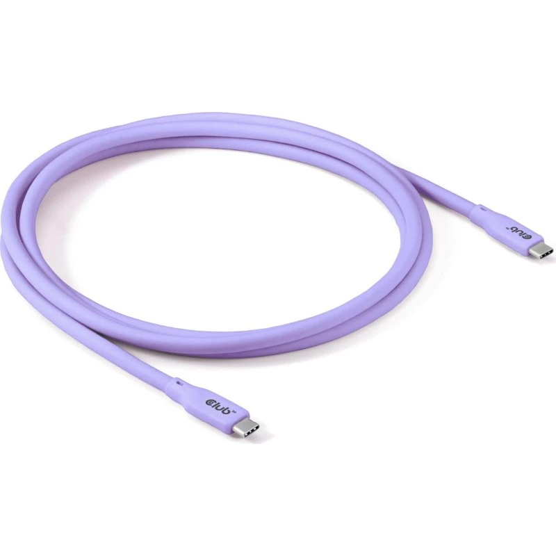 Club 3D USB4 USB-C kabel 2 m lilla