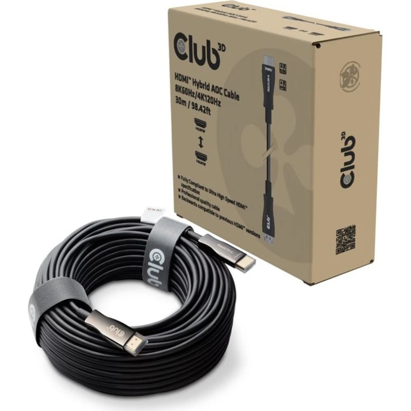 Club 3D HDMI-kabel 30m Sort (AOC)