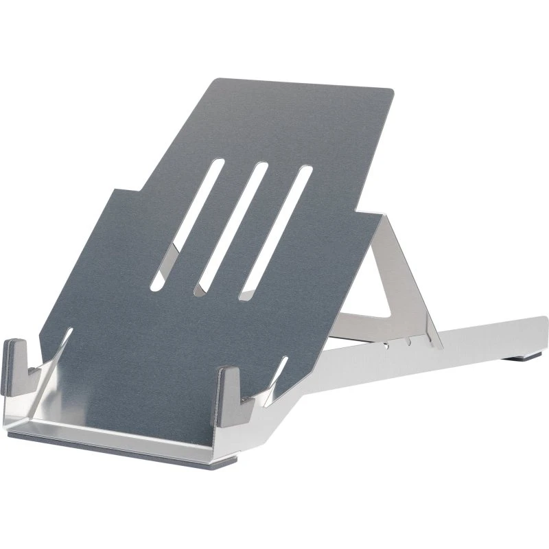 R-Go Tools Riser Basic, justerbar laptopstativ, sølv, 10"-22"