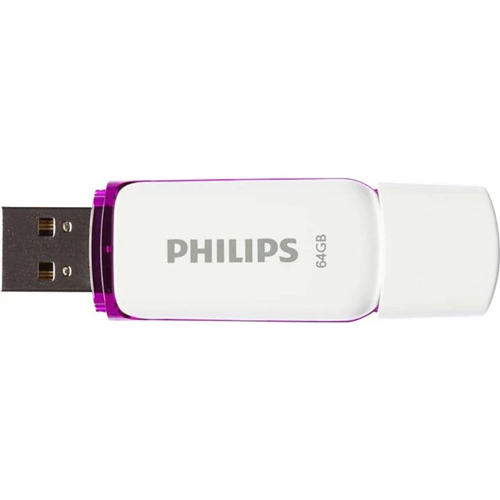 Philips Snow Edition 2.0 64GB USB 2.0 Hvid/Lilla