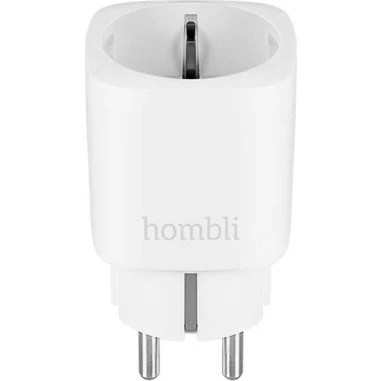 Hombli EU Smart Socket med Energimåler, Hvid