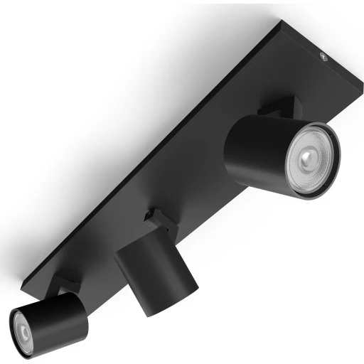 Philips myLiving Runner spotlampe, sort, 3 spots