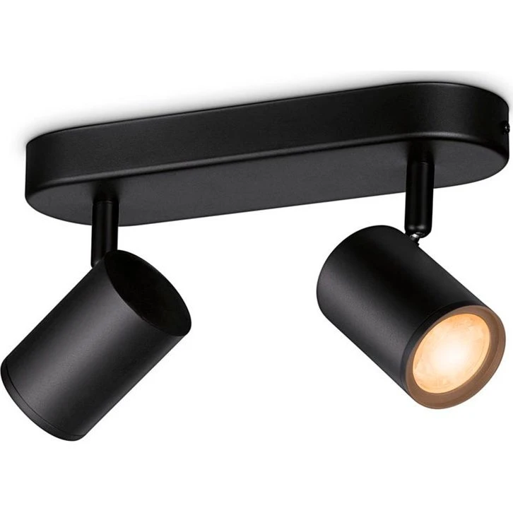 WiZ Imageo LED Spotlampe 2-spot Sort